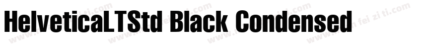 HelveticaLTStd Black Condensed字体转换